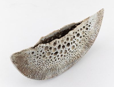 Lot 17 - ALAN WALLWORK (1931-2019); a narrow stoneware...