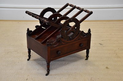 Lot 1082 - A 19th century mahogany three division...