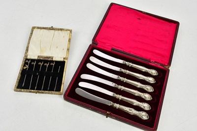 Lot 2402 - ADOLPH SCOTT (probably); a cased set of six...