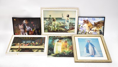 Lot 566 - A quantity of mid-century and kitsch pictures...