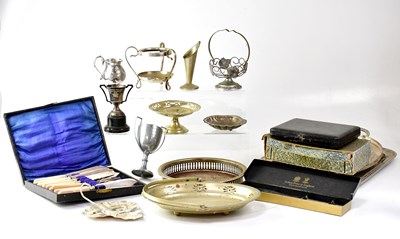 Lot 925 - A quantity of silver plated items to include...