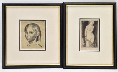 Lot 567 - Two early 20th century etchings, one by Roland...