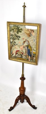 Lot 1584 - A Victorian pole screen