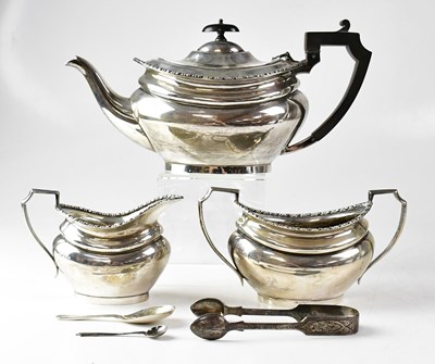Lot 949 - MAPPIN & WEBB; a hallmarked silver three-piece...