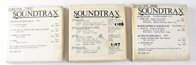 Lot 434 - SOUND TRAX; three boxed master tapes with...