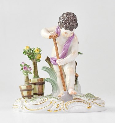 Lot 200 - MEISSEN; a 20th century porcelain figure of a...