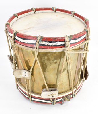Lot 514 - A vintage military Regimental side drum,...