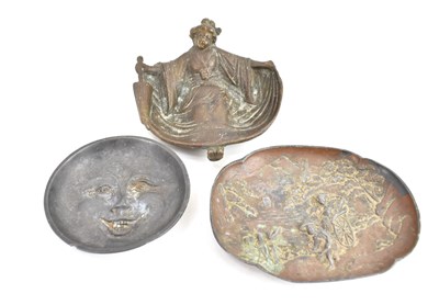 Lot 490 - Three late 19th/early 20th century cast metal...
