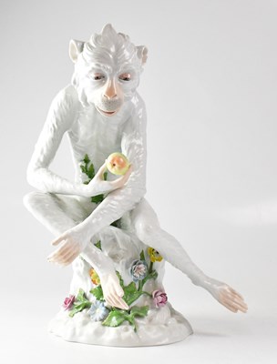 Lot 212 - DRESDEN; a 20th century model of a monkey...
