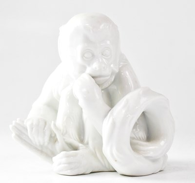 Lot 263 - ROYAL VIENNA; a 20th century blanc-de-chine...