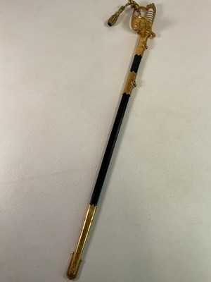 Lot 14 - A contemporary dress sword with wirework grip,...