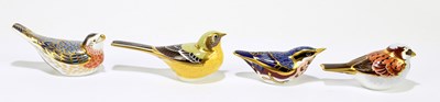 Lot 664 - ROYAL CROWN DERBY; four animal form...