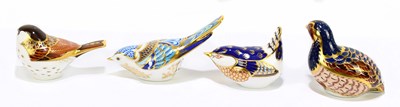 Lot 667 - ROYAL CROWN DERBY; four animal form...