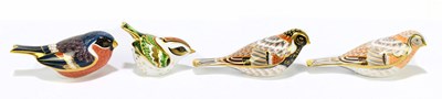 Lot 668 - ROYAL CROWN DERBY; four animal form...