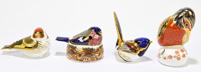 Lot 669 - ROYAL CROWN DERBY; four animal form...