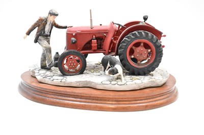 Lot 345 - BORDER FINE ARTS; a model tractor, 'Kick Start'...