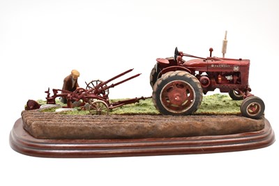 Lot 321 - BORDER FINE ARTS; a model tractor on base,...