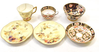 Lot 324 - DERBY; a Sampson & Hancock cup and saucer,...