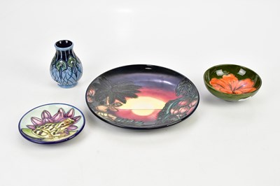 Lot 2287 - MOORCROFT; a limited edition year plate 2000,...