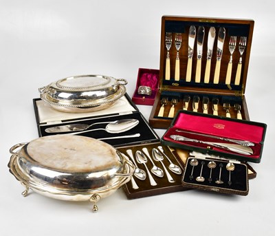 Lot 1751 - A collection of silver plated items to include...