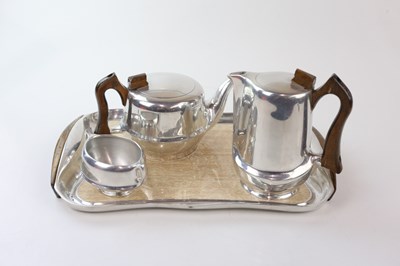 Lot 1744 - A four piece Picquot ware tea and coffee set.