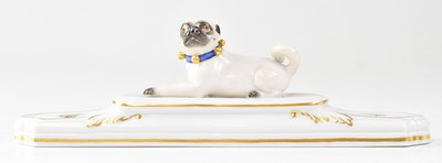Lot 184 - MEISSEN; a 20th century porcelain paperweight...