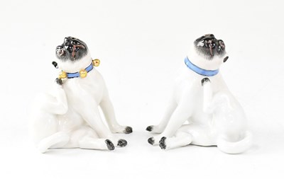 Lot 193 - MEISSEN; two 20th century porcelain models of...