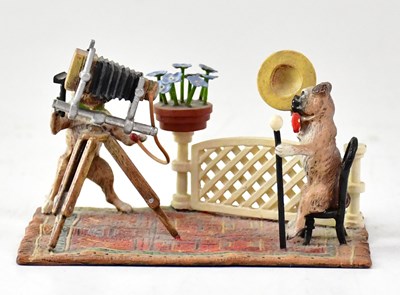 Lot 352 - AFTER BERGMAN; an Austrian cold painted bronze...