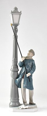 Lot 158 - LLADRÓ; a figure 'The Lamplighter', impressed...