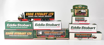 Lot 824 - Nine Corgi and other Eddie Stobart Ltd diecast...