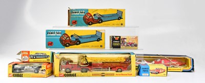 Lot 832 - CORGI; eight diecast boxed vehicles comprising...