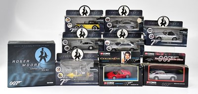 Lot 817 - JAMES BOND 007; nine Corgi boxed vehicles...
