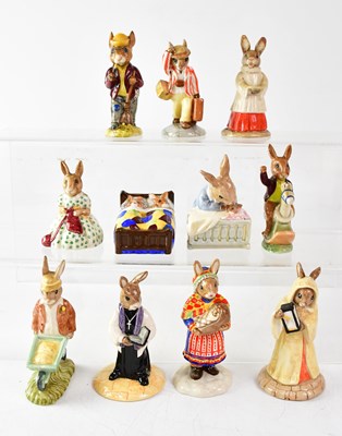 Lot 206 - ROYAL DOULTON; eleven Bunnykins figures to...