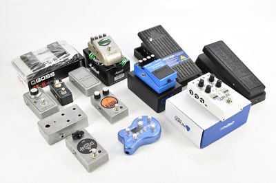 Lot 1555 - A collection of effects pedals, comprising of...