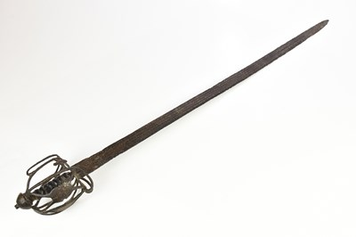 Lot 1355 - A late 18th century Scottish broadsword, with...