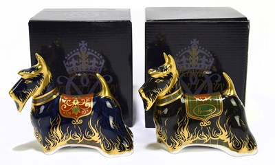 Lot 659 - ROYAL CROWN DERBY; two animal form...