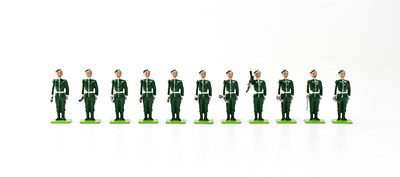 Lot 903 - LITTLE WARS; a set of eleven painted lead...