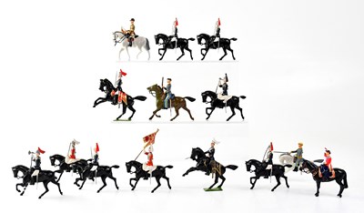Lot 900 - BRITAINS; a collection of painted cavalry...