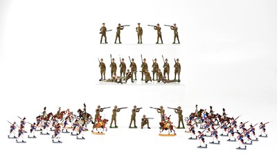 Lot 898 - BRITAINS; twenty-four WWI infantry painted...