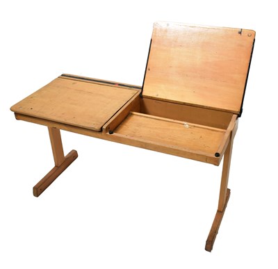 Lot 44 - A late 19th/early 20th century pine double...