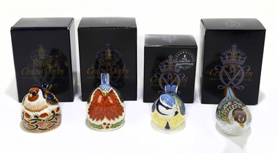 Lot 646 - ROYAL CROWN DERBY; four animal form...