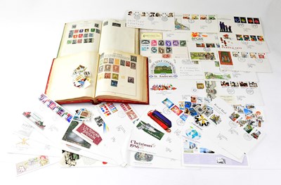 Lot 604 - Two mid-20th century stamp albums containing...