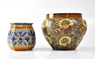 Lot 302 - ROYAL DOULTON LAMBETH; a Slaters Patent...