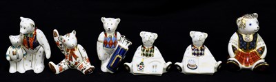 Lot 650 - ROYAL CROWN DERBY; six paperweights modelled...