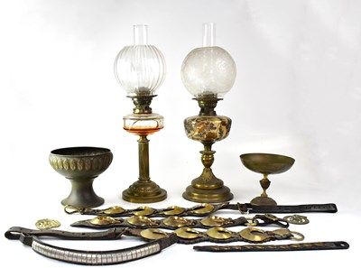 Lot 92 - Two late Victorian/early 20th century brass...
