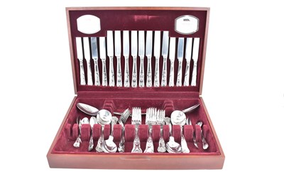 Lot 919 - VINERS; a cased fifty-eight piece 'Kings...