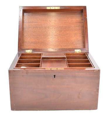 Lot 385 - An early 20th century mahogany square sewing...