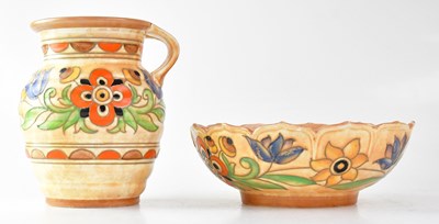 Lot 317 - CHARLOTTE RHEAD FOR CROWN DUCAL; an Art Deco...