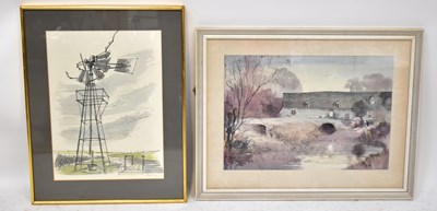 Lot 539 - AUBREY SYKES; watercolour, 'The Windrush at...