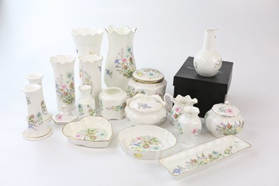 Lot 2455 - AYNSLEY; a collection of ceramics to include...